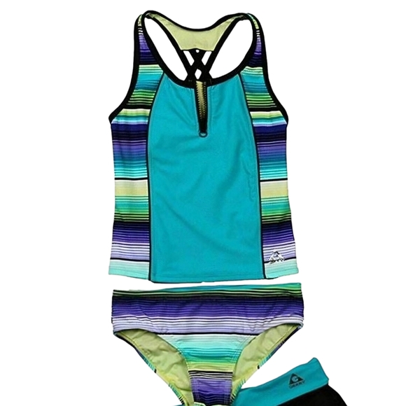 Maillot De Bain 2 Pièces GERRY Starfish - Taille 10 (fille) - Top Racerback Avec Surpièce Mesh